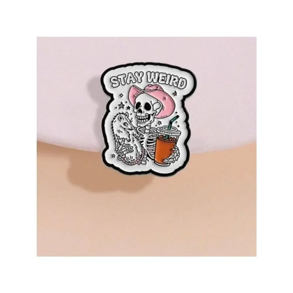3/20 Stay Weird Enamel Pin